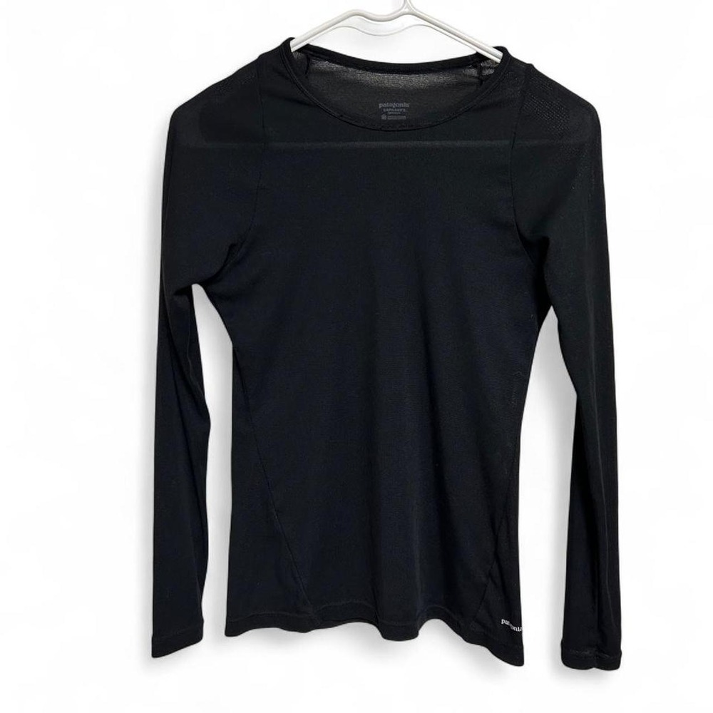 Patagonia Sheer Mesh Black Base Layer Shirt